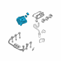 OEM 2001 Pontiac Montana Powertrain Control Module Assembly (Remanufacture) Requires Reprogramming Diagram - 9378702