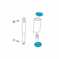 OEM 2005 Saturn Vue Insulator, Rear Spring Upper Diagram - 10370972