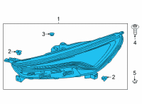 OEM Buick Enclave Daytime Run Lamp Diagram - 84904693