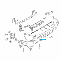 OEM 2008 BMW X5 Reflector Left Diagram - 63-21-7-158-949