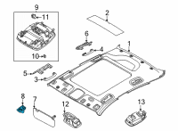 OEM Kia K5 Retainer-Sunvisor Diagram - 85235B1000DNN