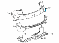 OEM 2021 Chevrolet Trailblazer Reflector Diagram - 42743465