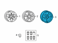 OEM 2022 Jeep Wrangler WHEEL-ALUMINUM Diagram - 7AF472STAB