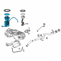 OEM Chrysler Fuel Pump/Level Unit Module Diagram - 68231311AB