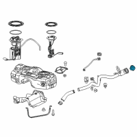 OEM 2016 Jeep Cherokee Locking Gas Cap Diagram - 5278655AB