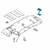 OEM 2022 Hyundai Palisade Lamp Assembly-Luggage Compartment Diagram - 92620-C5000-MMH