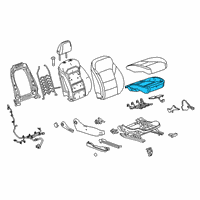 OEM 2022 Chevrolet Traverse Seat Cushion Pad Diagram - 84512067