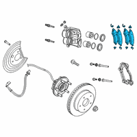 OEM 2019 Ram 1500 Front Disc Brake Diagram - 68412557AE