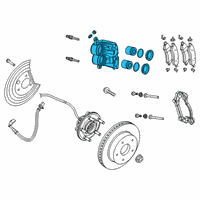 OEM 2021 Ram 1500 CALIPER-Disc Brake Diagram - 68412552AA