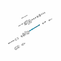 OEM 2009 Cadillac SRX Steering Column-Lower Shaft Diagram - 19168050