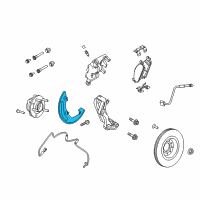 OEM Ford Police Interceptor Utility Splash Shield Diagram - DG1Z-2K004-B