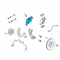 OEM 2019 Ford Police Interceptor Sedan Caliper Diagram - DG1Z-2B120-A