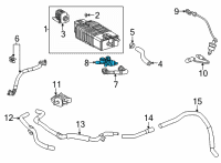 Genuine Toyota Tank Pressure Sensor diagram