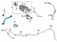 OEM Lexus NX450h+ Hose Sub-Assembly, Fuel Diagram - 77404-42170
