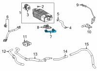 OEM Lexus NX450h+ Hose Sub-Assembly, Fuel Diagram - 77404-42140