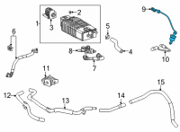 OEM 2022 Lexus NX350h SENSOR, AIR FUEL RAT Diagram - 89467-78070