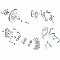 OEM Infiniti QX50 Sensor Assembly-Anti SKID, Front Diagram - 47910-5NA0C