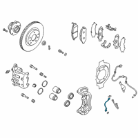 OEM Infiniti Hose Assembly-Brake Front Diagram - 46210-5NA1D