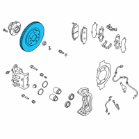 OEM 2020 Infiniti QX50 Rotor-Disc Brake, Front Diagram - 40206-5NA0A