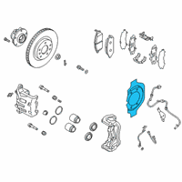 OEM 2021 Infiniti QX50 Splash Shield Diagram - 41151-5NA0A