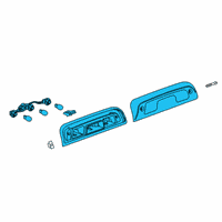 OEM 2015 Chevrolet Silverado 2500 HD High Mount Lamp Diagram - 84900397