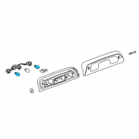 OEM 2021 Chevrolet Colorado Stoplamp Bulb Diagram - 13503360