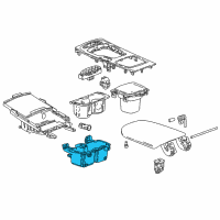 OEM Buick Regal TourX Cup Holder Diagram - 39080952