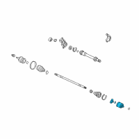 OEM 2008 Honda Ridgeline Joint Set, Inboard Diagram - 44310-S3V-306