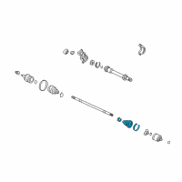 OEM 2004 Acura MDX Boot Set, Inboard Diagram - 44017-S3V-A61