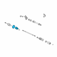 OEM Honda Pilot Boot Set, Outboard Diagram - 44018-SJC-A02