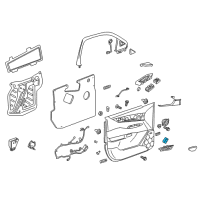 OEM 2016 Cadillac XTS Lock Switch Diagram - 84487013