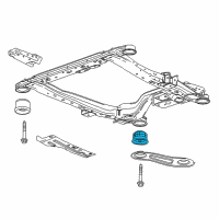 OEM 2015 Chevrolet Malibu Engine Cradle Rear Bushing Diagram - 84100302