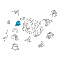 OEM Acura TLX Mounting Rubber, Engine Side Diagram - 50820-TZ4-305
