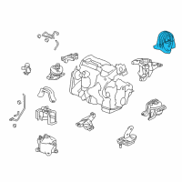 OEM 2013 Honda Accord Mounting Rub Assy, Eng Diagram - 50810-T2F-A01