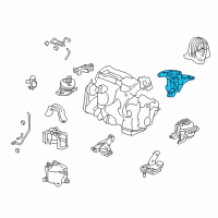 OEM Acura TLX Bracket, Rear Engine Mounting Diagram - 50610-TZ4-A01