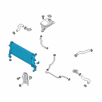 OEM Hyundai Elantra GT Radiator Assembly Diagram - 25310-F3300