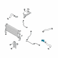 OEM 2021 Hyundai Veloster Filler Neck Assembly-Radiator Diagram - 25329-F3300