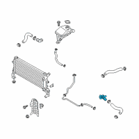 OEM Hyundai Veloster Filler Neck Assembly-Radiator Diagram - 25329-F3300