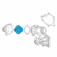 OEM BMW 840Ci Thermostat Diagram - 11-53-1-702-279