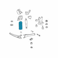 OEM Ford F-350 Super Duty Coil Spring Diagram - HC3Z-5310-A