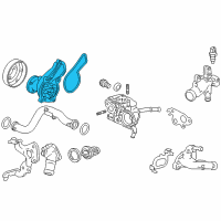 OEM 2018 Honda HR-V Pump Complete, Water Diagram - 19200-51B-H01