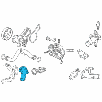 OEM 2014 Honda Civic Cover, Thermostat Diagram - 19311-R1A-A00