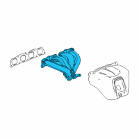 OEM 2018 GMC Acadia Exhaust Manifold Diagram - 12656531