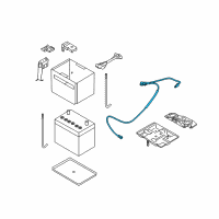 OEM 2013 Nissan NV200 Cable Assy-Battery Earth Diagram - 24080-3LM0A