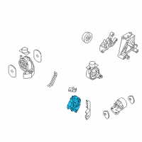 OEM 2006 Kia Amanti Front Roll Stopper Bracket Assembly Diagram - 219103F800