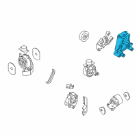 OEM 2003 Hyundai Santa Fe Bracket Assembly-Engine Support Diagram - 21610-39005