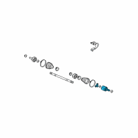 OEM 2003 Honda Civic Joint, Inboard Diagram - 44310-S5A-300