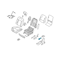 OEM 2014 Nissan Murano Switch Assy-Seat Lumbar Diagram - 87317-1AD0B