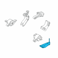 OEM Chevrolet Aveo Transmission Mount Bracket Diagram - 96535476