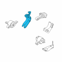 OEM 2009 Pontiac G3 Strut Bracket Diagram - 96535445